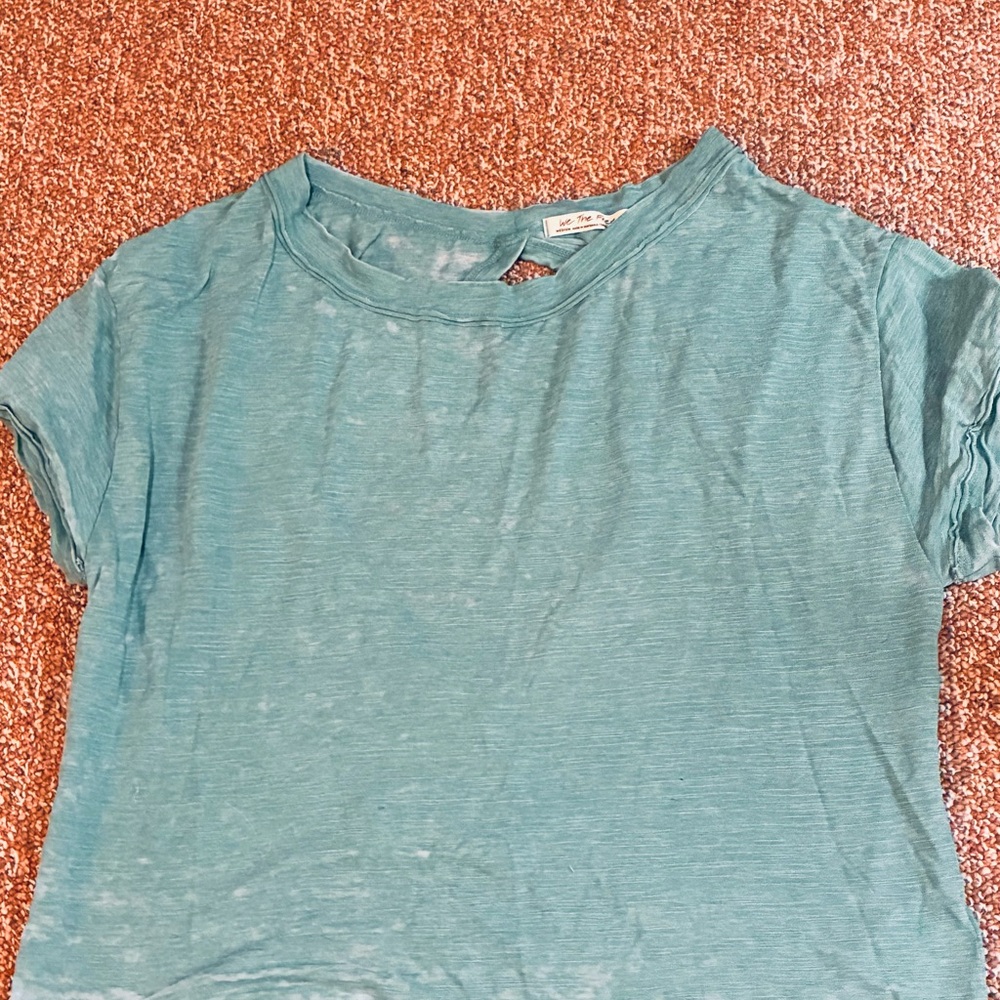Teal Short Sleeve yoga/workout top